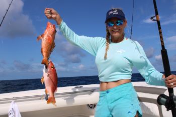 Typical chicken rig catch off Bimini